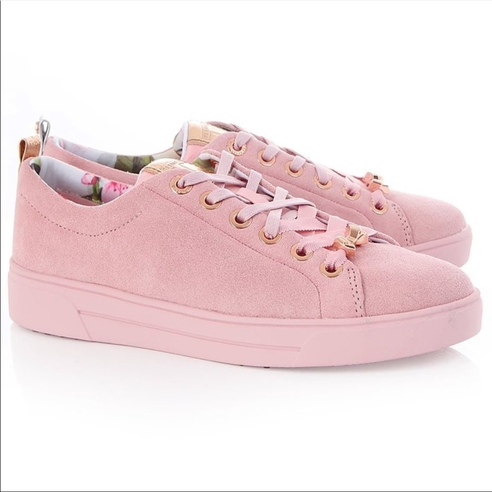 TED BAKER | Kelleis pink rose suede shoes/sneakers